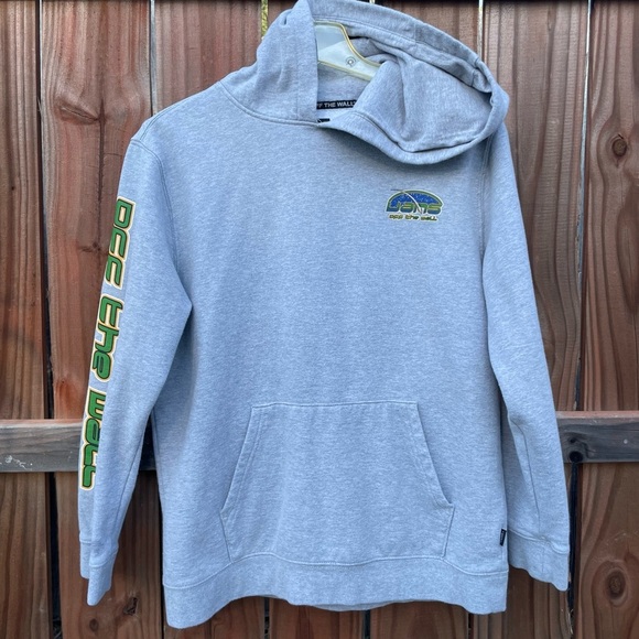 Vans off the wall kids gray hoodie size kids XL ages 14+ - Picture 2 of 8